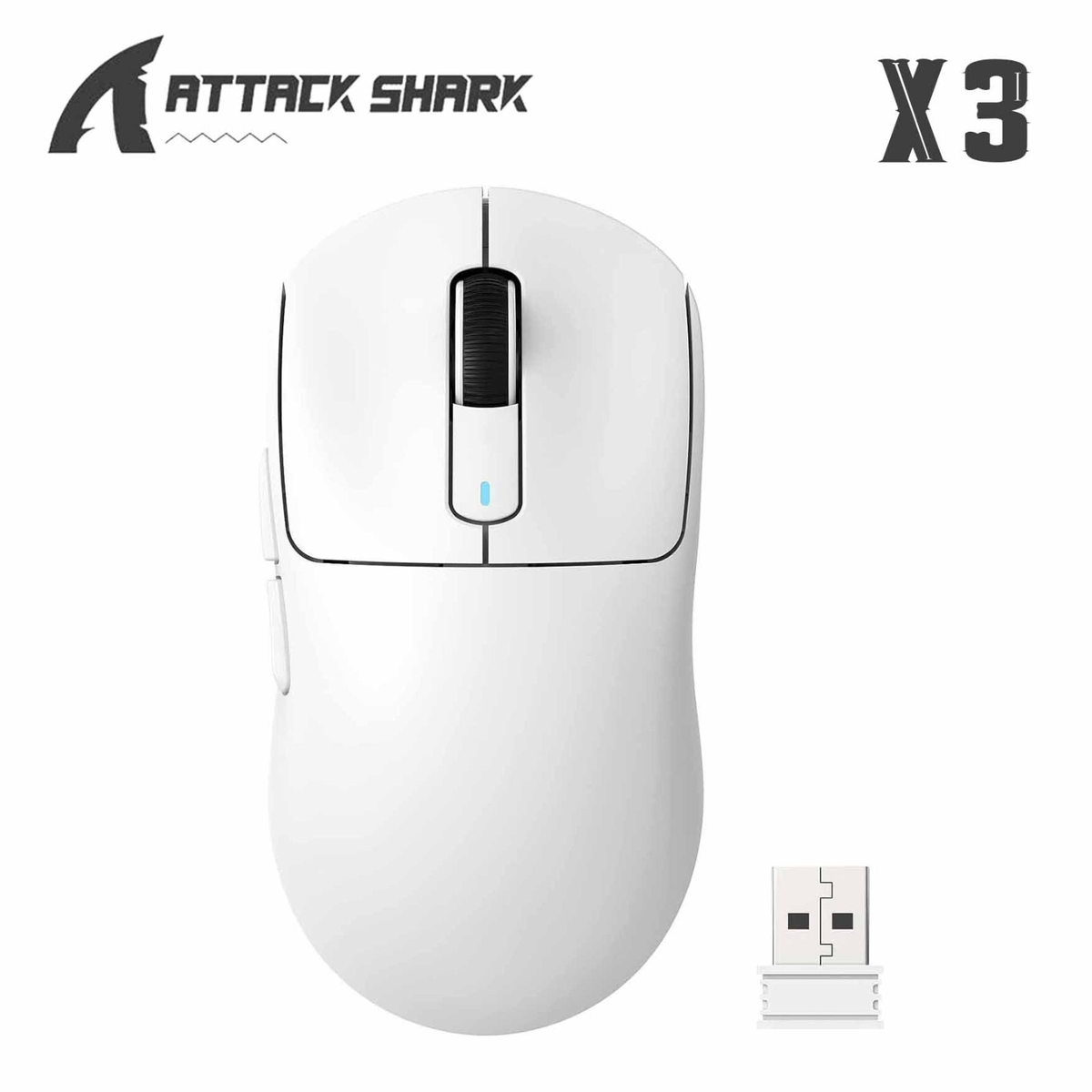 ATTACK SHARK X3 49g Superlight BT/2.4G Wireless and Wired Gaming Mouse